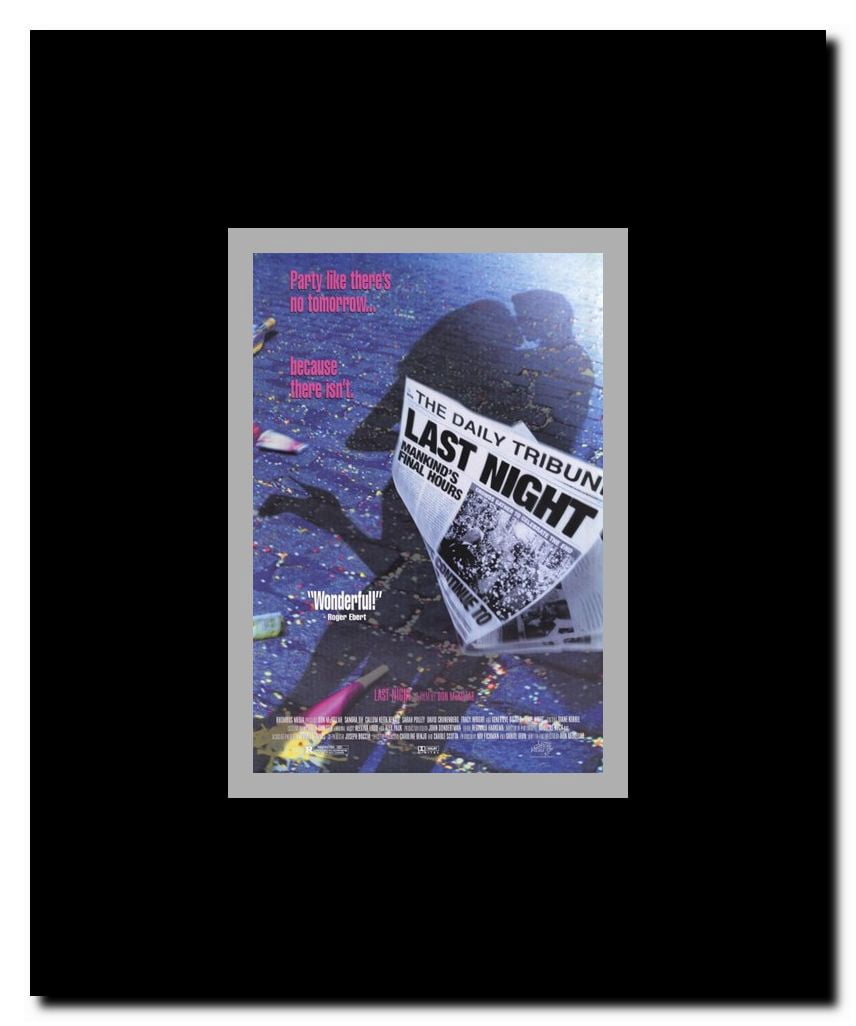 Last Night Framed Movie Poster