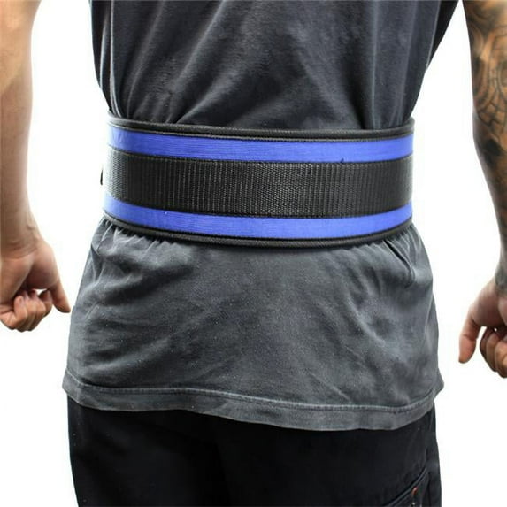 Last Punch® 4" Nylon Power Weight Lifting Belt / Back Support Belt Blue S-XXL