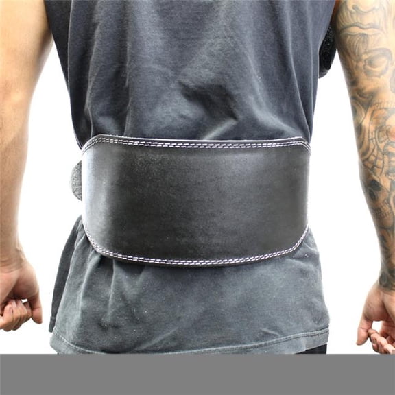 Last Punch 6" Fitness Split Leather Weight Lifting Belt Padded Black All Sizes