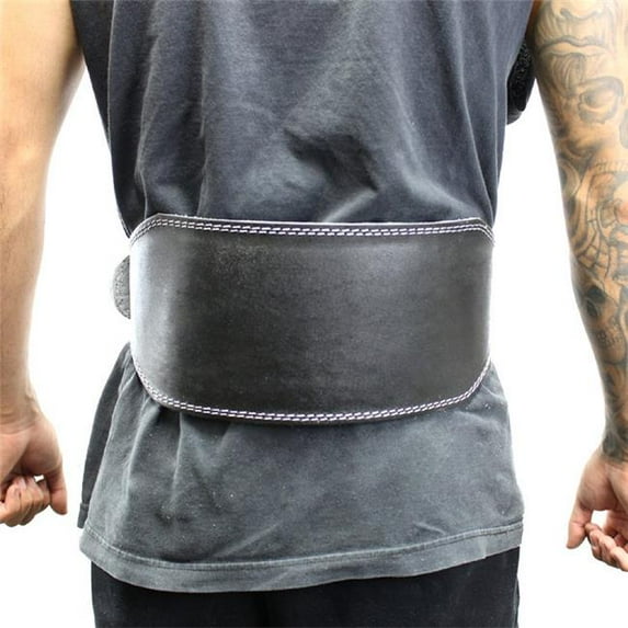 Last Punch 6" Fitness Split Leather Weight Lifting Belt Padded Black All Sizes