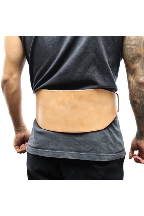 Last Punch 6" New Split Leather Weight Lifting Belt Padded Power New All Sizes