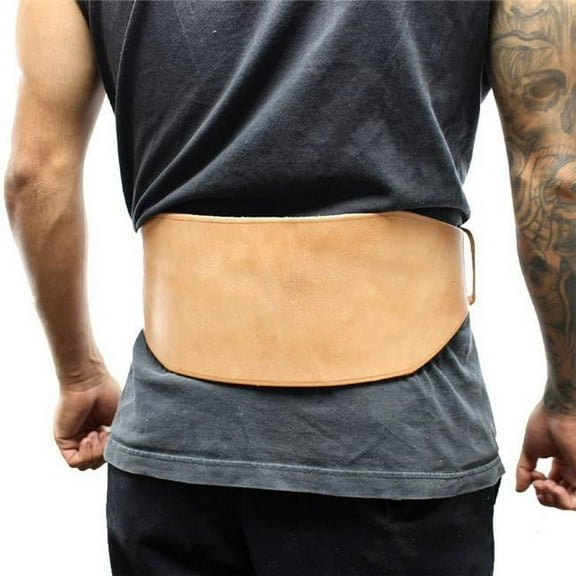 Last Punch 6" New Split Leather Weight Lifting Belt Padded Power New All Sizes