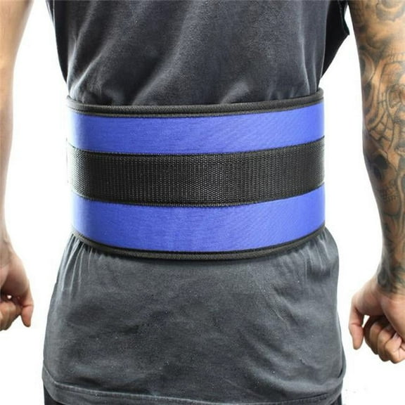 Last Punch® 6" Nylon Power Weight Lifting Belt Back Support Belt Blue All Sizes