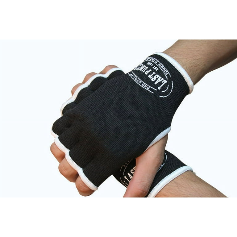 Last Punch MMA Black Hand Wrap Training Gloves Good Quality All Sizes S to  XL