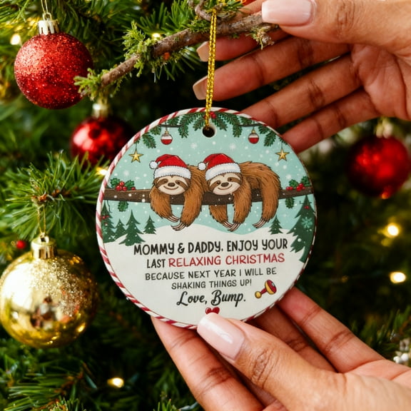 Ornaments by Design – Pregnancy Gifts for Expecting Mom – 3 Inch Ceramic Ornament