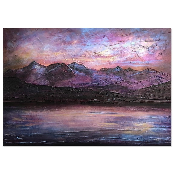 Last Skye Light | Signed Fine Art Prints By Scottish Artist Hunter | Unframed or Varied Frames Available
