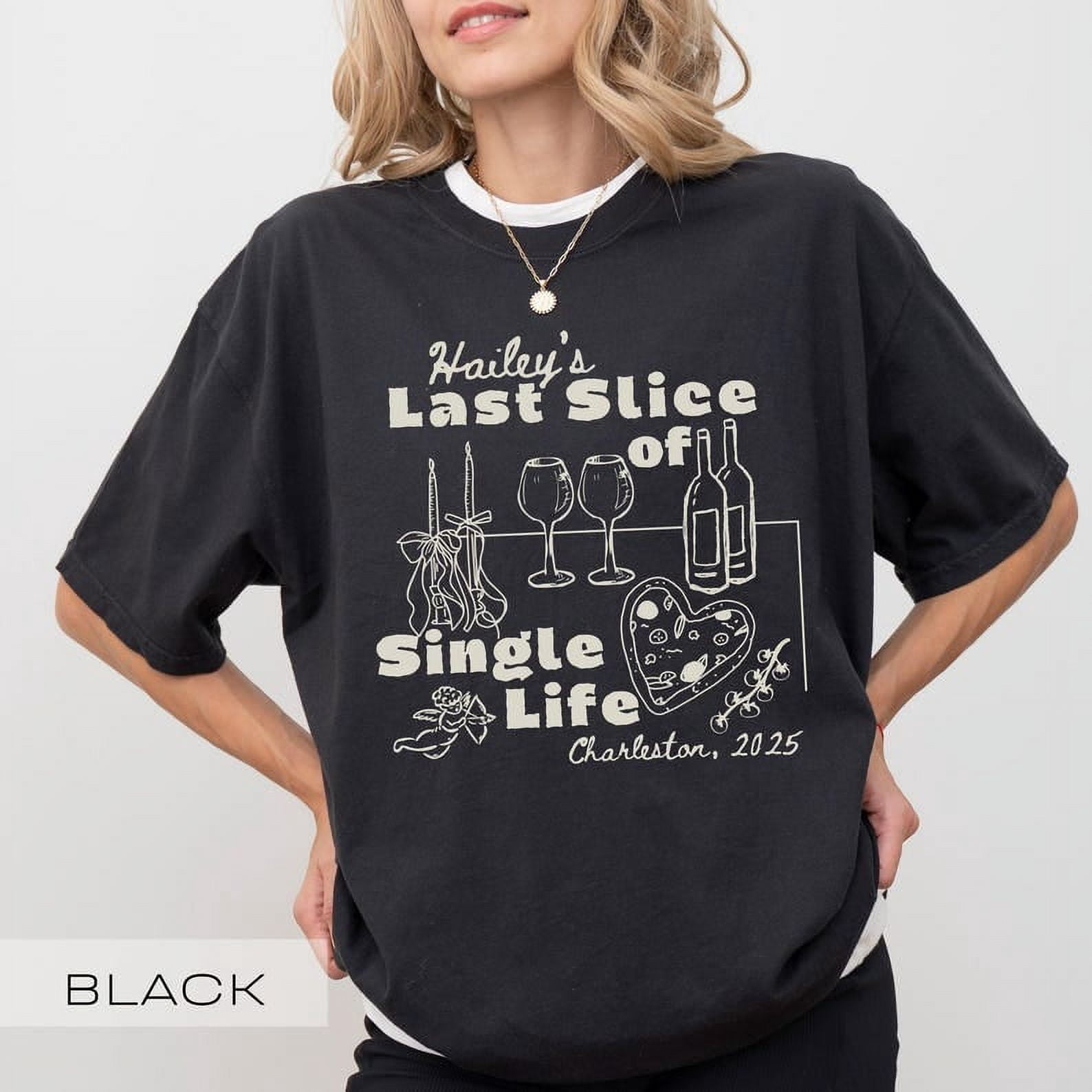 Miss Tee Pizza Con Amore T-Shirt – Oversize, Baumwolle, Mit Lustigem Pizza-Print