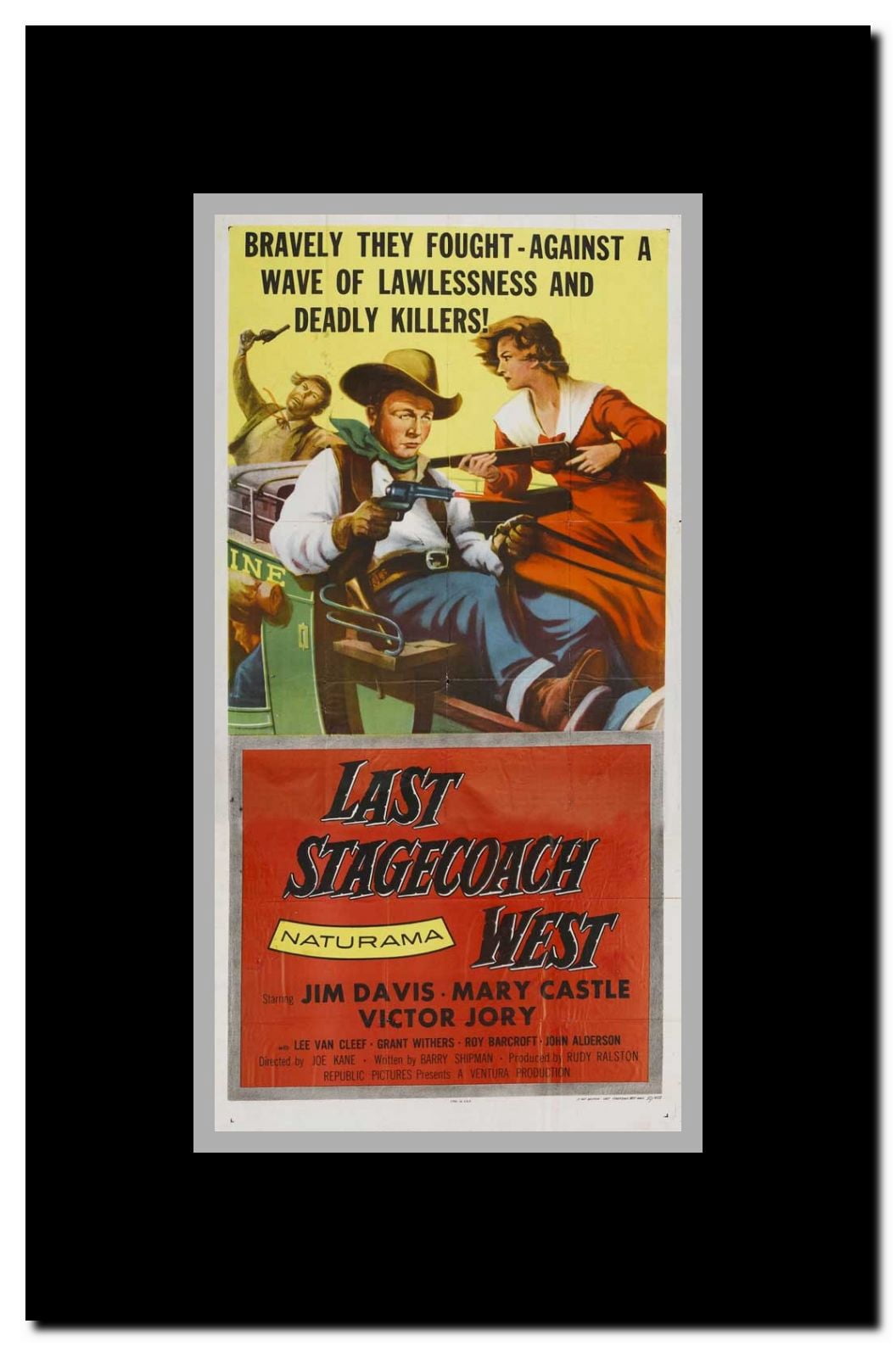 Last Stagecoach West Framed Movie Poster
