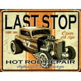 thumbnail image 1 of Last Stop Hot Rod Repair Tin Sign - 12.5x16, Multi-color, 1 of 2