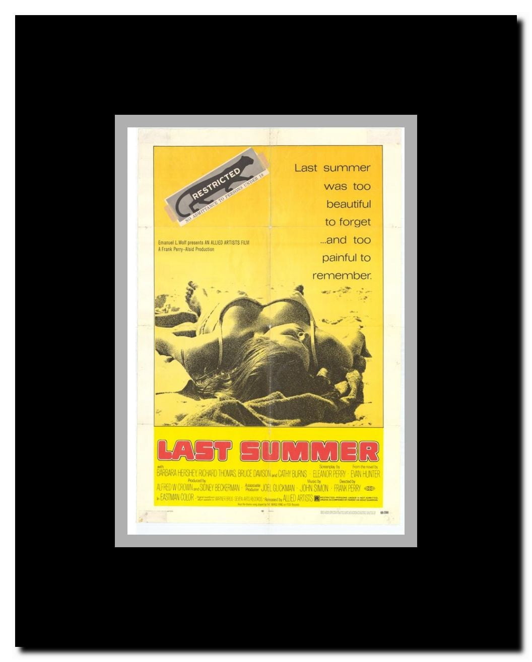 Last Summer Framed Movie Poster