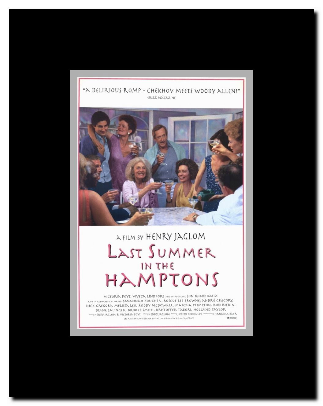 Last Summer In the Hamptons Framed Movie Poster