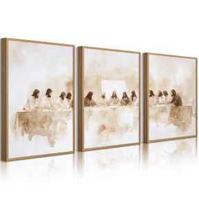 Last Supper Christian Renaissance Poster Set 3 Prints Set 3 , Poster Only