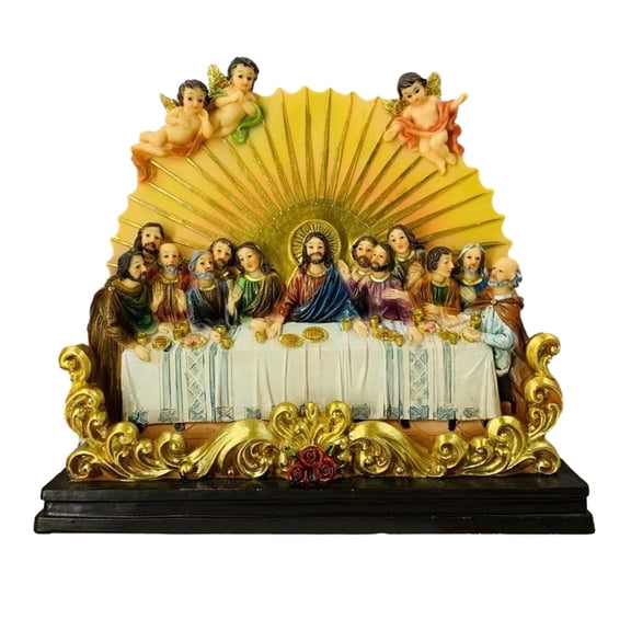 Last Supper Figures Tabletop Figurine for Bedroom Living Room Religious Gift