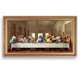 thumbnail image 1 of The Last Supper by Leonardo Da Vinci The World Classic Art Reproductions,Giclee Prints Framed WallArt for Home Decor,Image Size:24x12 inches,Gold Art Framed Size:26.75x14.5 inchs, 1 of 7