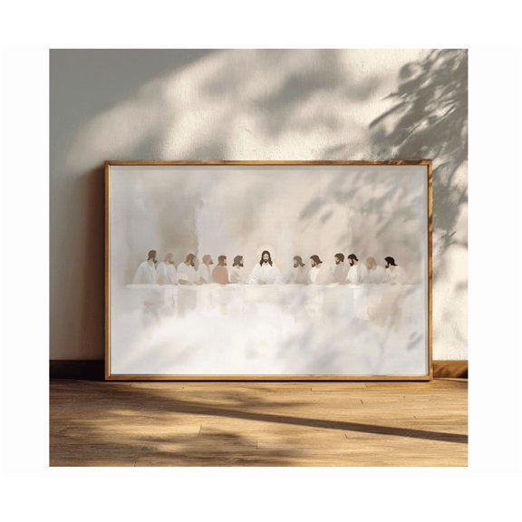 Last Supper Modern Minimalist Christian Poster Home Decor Office Wall Art