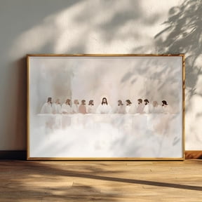 Last Supper Modern Minimalist Christian Poster, Poster Home Decor, Poster Only