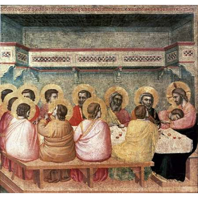 Last Supper Poster Print by Giotto (12 x 12) 
