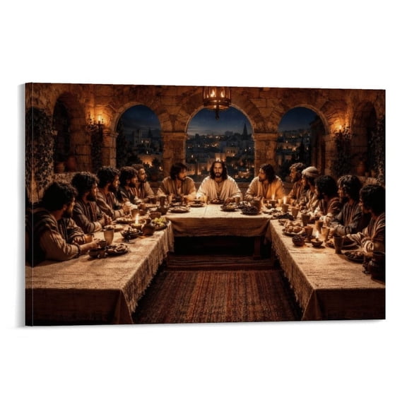 Last Supper Poster Wall Art Canvas Aesthetic Music And Movies Decorative Painting for Living Room Bed Room