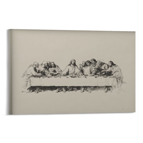 Last Supper Poster Wall Art Canvas Aesthetic Music And Movies Decorative Painting for Living Room Bed Room