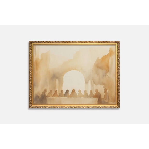 Last Supper Wall Art Christian Home Decor Dining Room Religious Print Unframed Paper Print