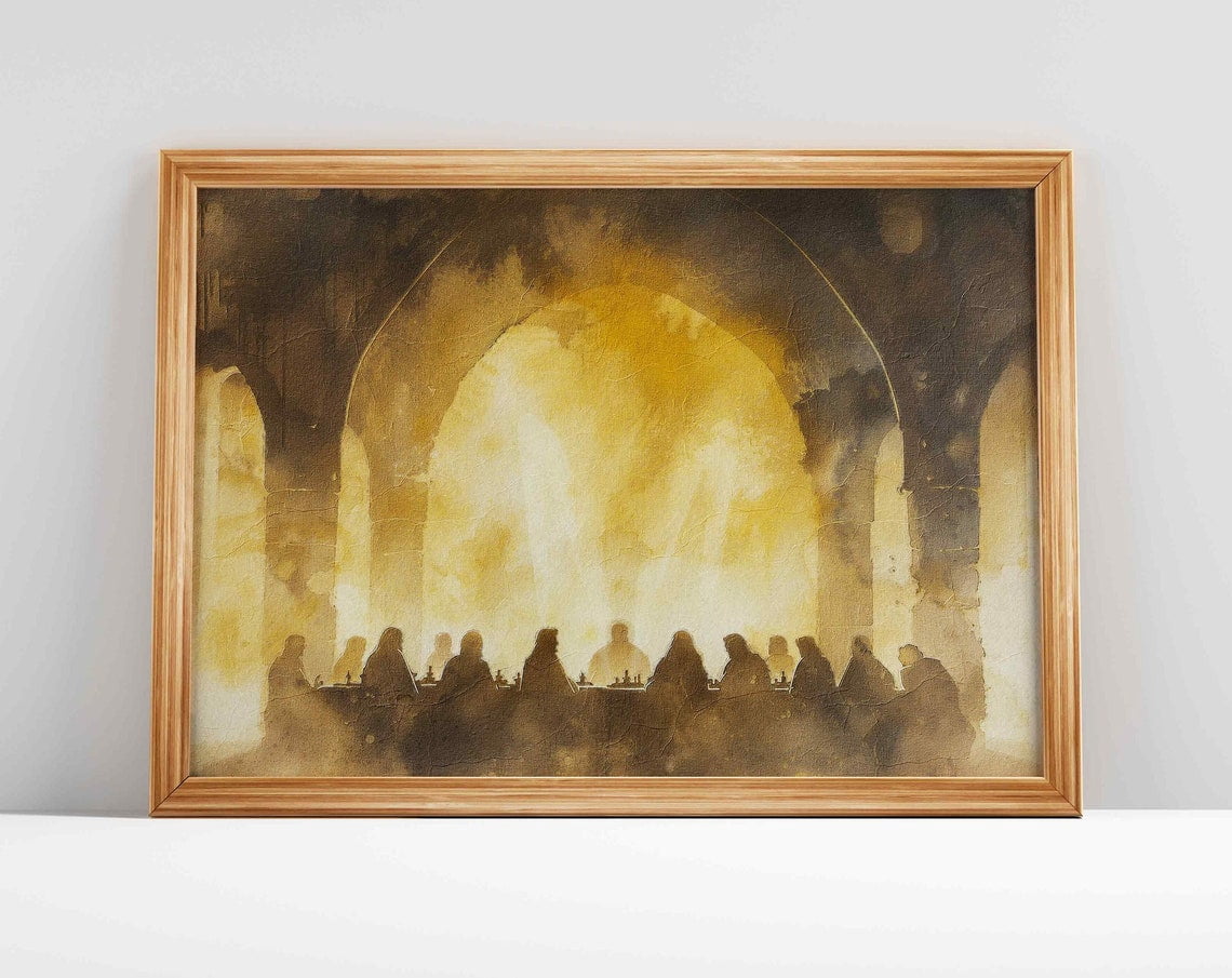The Last Supper Wall Art, Christian Oil Painting, Bible Wall Art, Christian Wall Art, Jesus Bild ...
