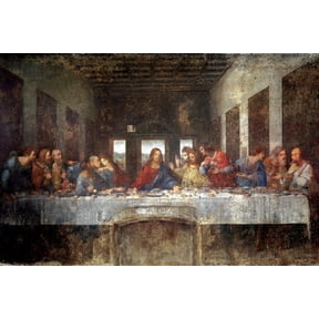 Last Supper by Leonardo Da Vinci Poster - 36" x 24"