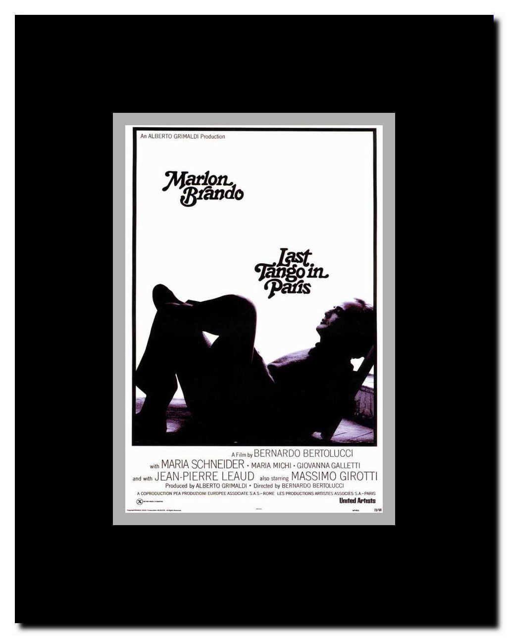 Last Tango in Paris Framed Movie Poster