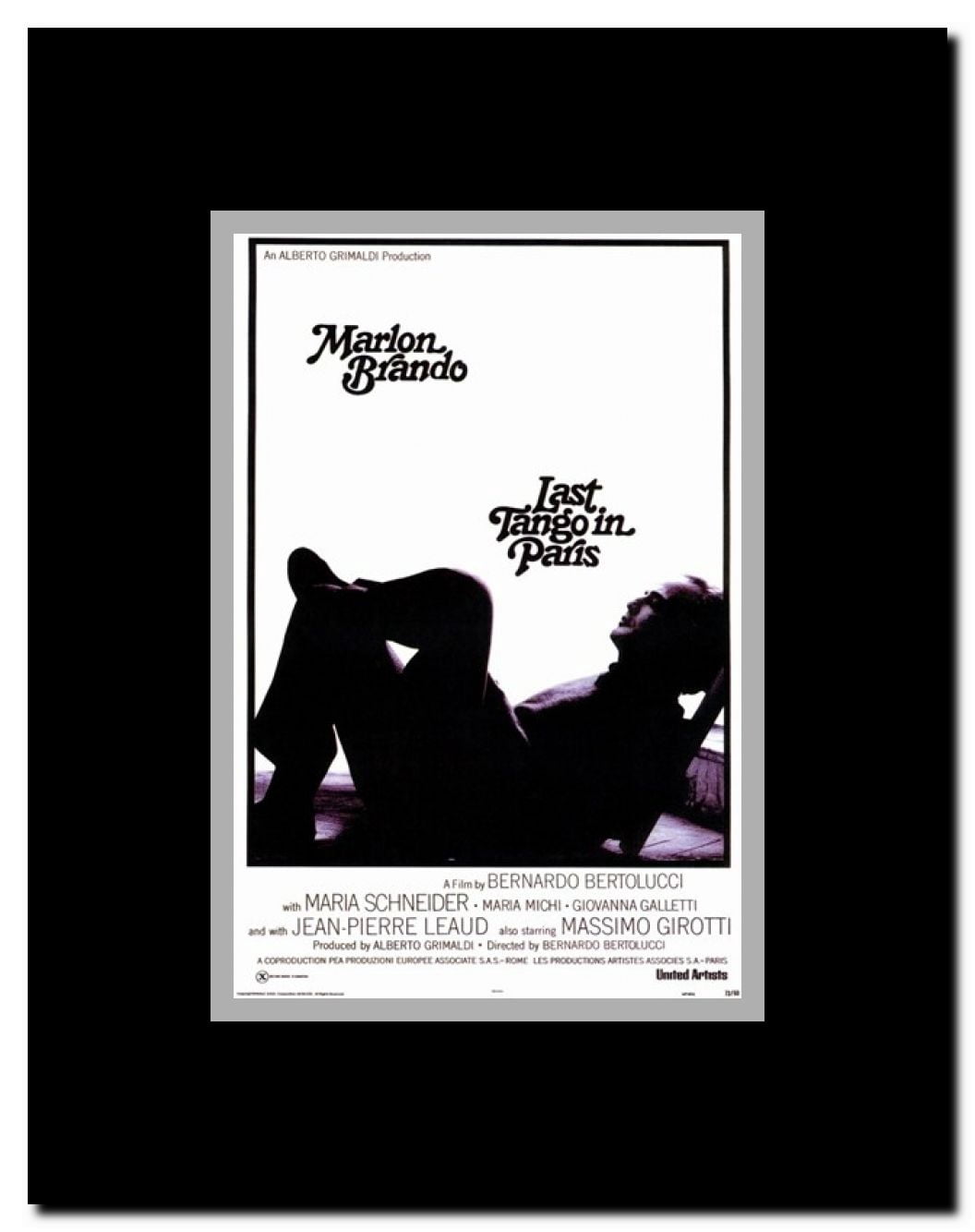 Last Tango in Paris Framed Movie Poster