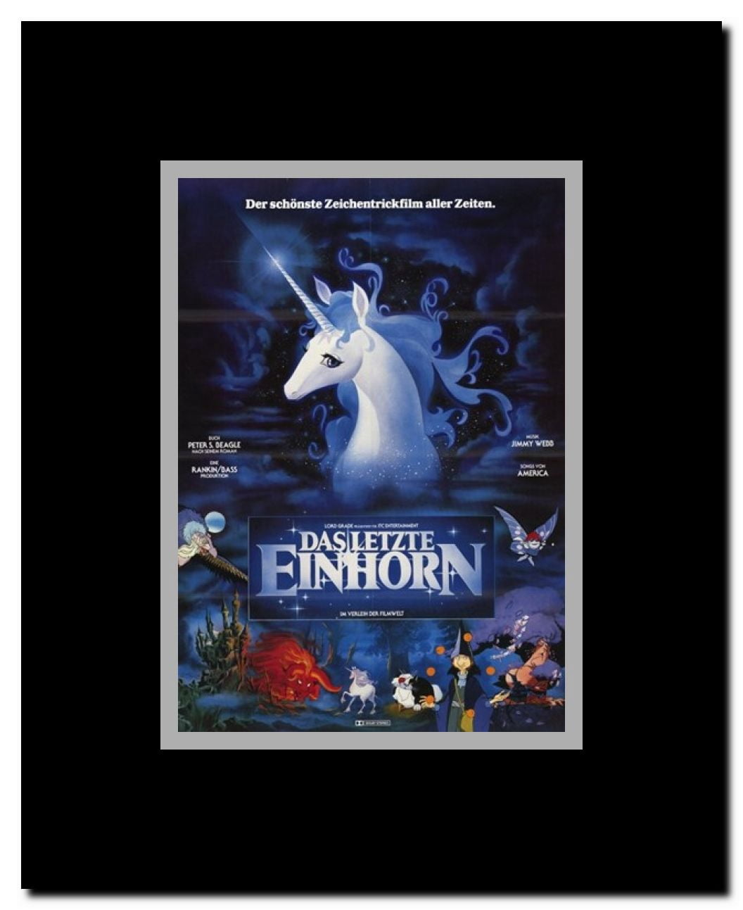 Last Unicorn Framed Movie Poster