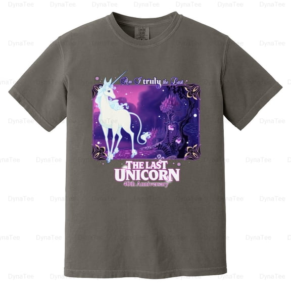 Last Unicorn, Mens, Anniversary, Adult, Short, Sleeve, Fantasy, Movie Comfort Color T-Shirt Unisex, up to 4XL