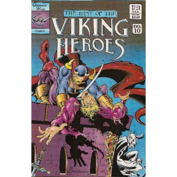 Last of the Viking Heroes, The #10 VF ; Genesis West Comic Book
