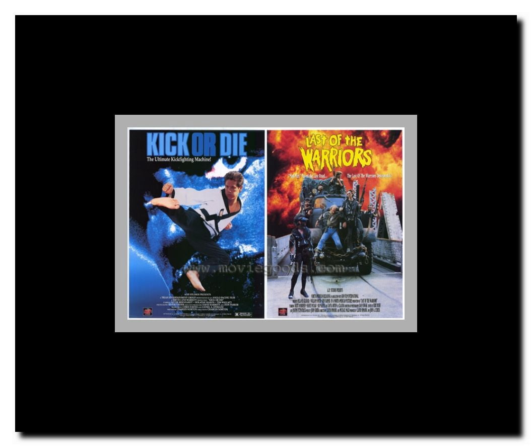 Last of the Warriors/Kick or Die Framed Movie Poster