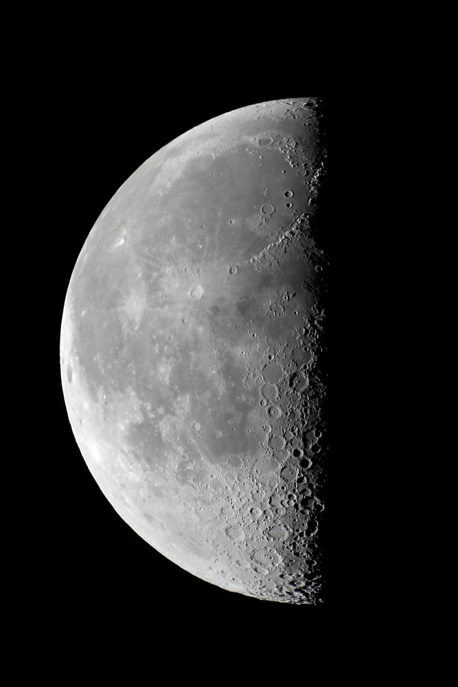 Last quarter waning moon Canvas Art - Alan DyerStocktrek Images (12 x 18)