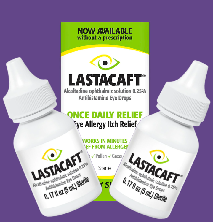 Lastacaft 2 PACK Once Daily Eye Allergy Itch Relief Drops (2x5ml) *EN