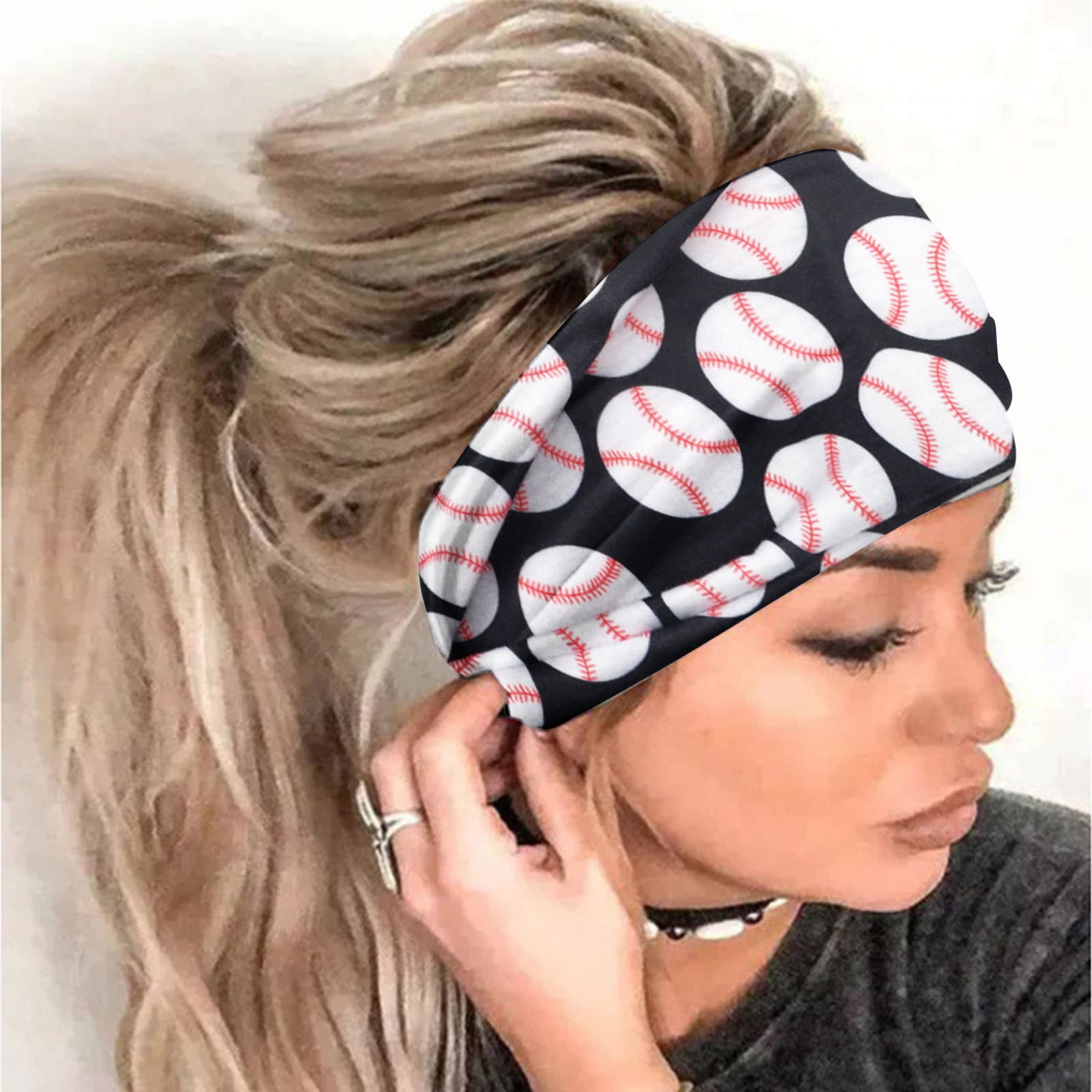 Yoga Hair Bands Elastic Sport Headbands for Women Wide Headband