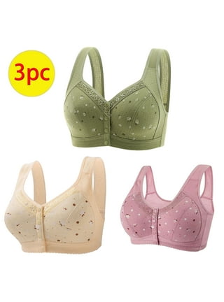 Push Up Bras for Women, Plus Size Floral Lace No Rims Soft Cup Everyday  Bra,Comfortable Sport Bras Hides Back Fat (Color : Green-s, Size : 48/110CD)  : : Clothing, Shoes & Accessories