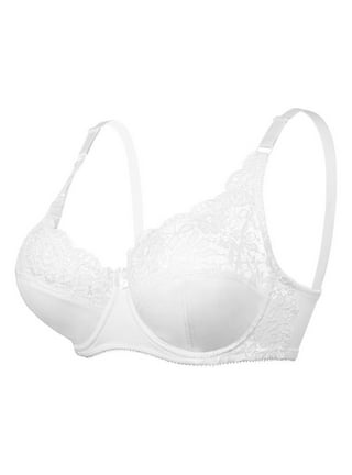 Lastesso Daisy Bra for Seniors, Front Snaps Full Coverage No Underwire Bras  for Women Cheeky Push up Lace Bralette Everyday Wear 