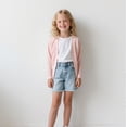 thumbnail image 1 of Lastesso Cardigan for Girls Lightweight Open Front Long Sleeve Cardigan Shrug Cute Casual Sweater Coat Pink Size 2, 1 of 9