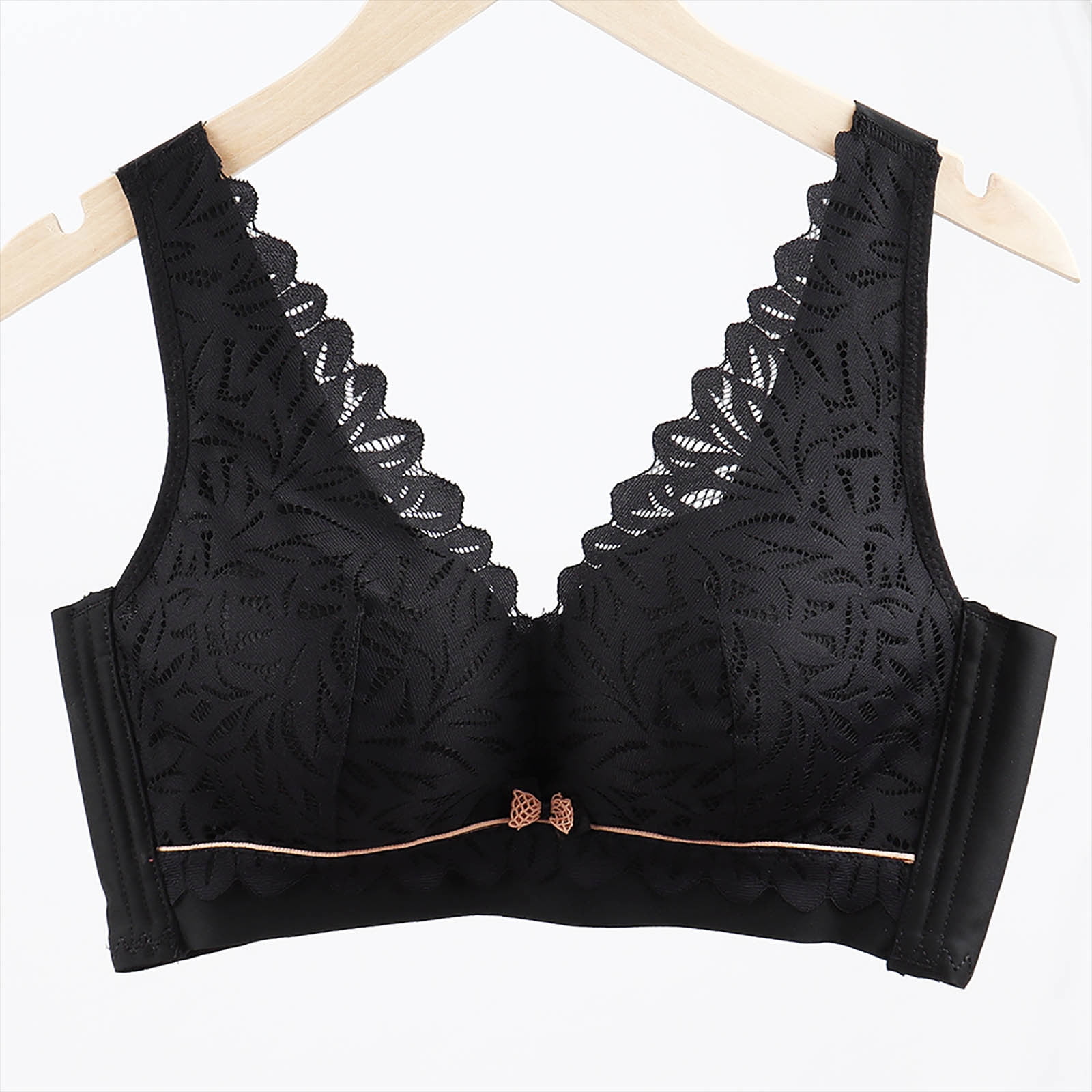 Lastesso Lace Bralette Lingerie For Women Cheeky Full Coverage Wireless Bras Push Up No