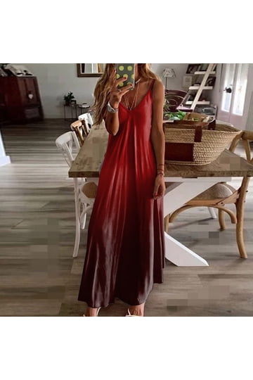 red long casual summer dresses Womens Maxi Styles Shoe Size_8.5 SIZE - True to U.S. Size (Regular Width):14 Rubia del hub #phoenixmarie classy look
