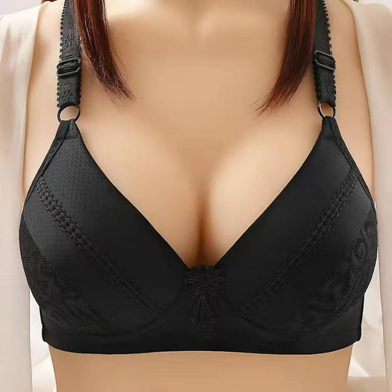 Lastesso Wireless Bras for Women No Padding Spaghetti Adjustable Straps  Bralettes Comfortable No Underwire Bras Everyday Wear