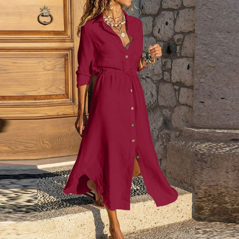 Cotton linen online dresses online