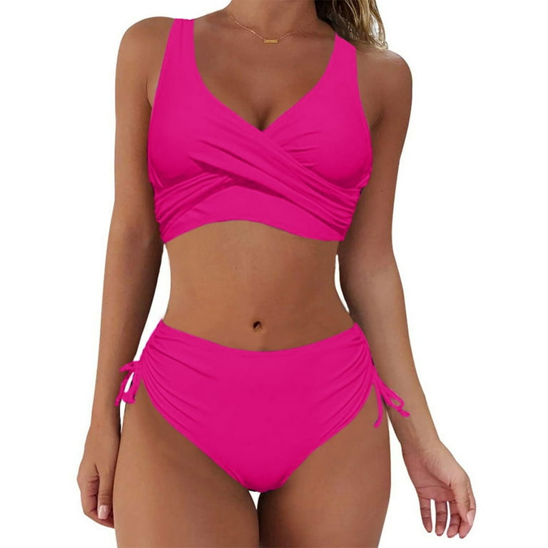 Solid color bathing suit tops discount