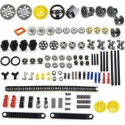 Lastest Differential 2022 Version Gear and Axle Parts Set Compatible with Lego-Technic Parts, DIY moc Gears Chain lnks Pins Axles Differential Assortment 123Pcs Pack Random Color