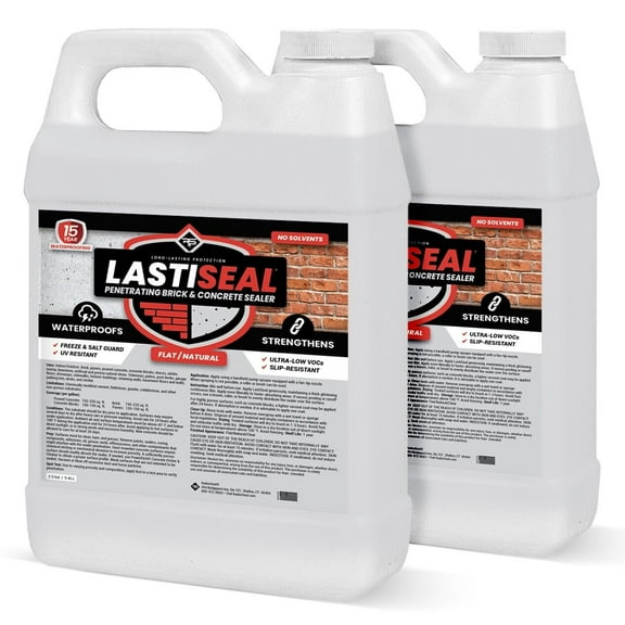 LastiSeal Brick & Concrete Sealer Waterproofs & Strengthens - Flat - 5 Gals