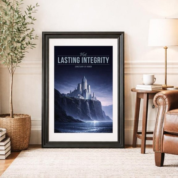 Lasting Integrity Travel Scenic Fantasy Wall Art, Unframed Poster