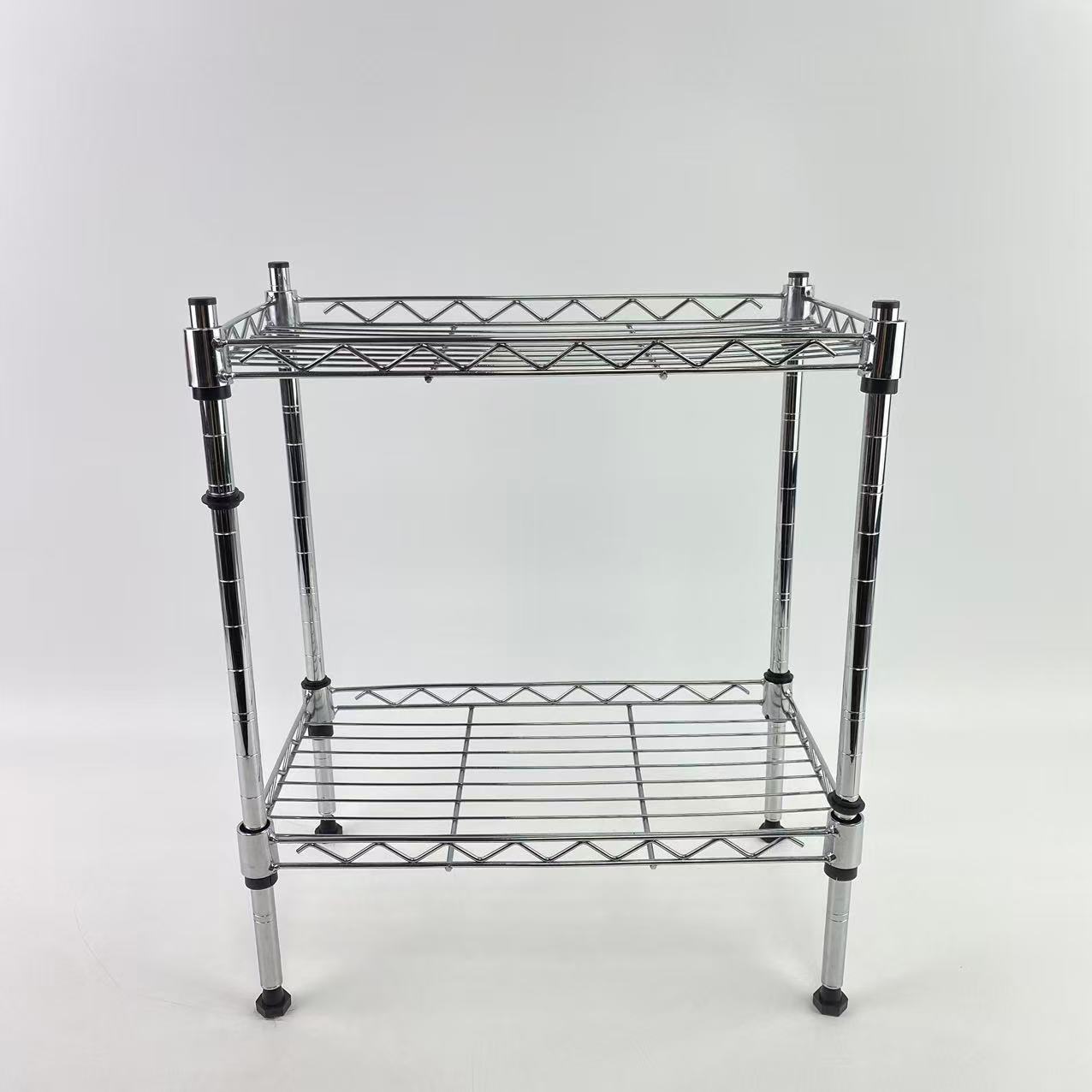 Lasu Storage racks,2 Tier Shelving Unit, Metal Storage Shelves, 400 lbs Capacity per Shelf, 1200 lbs Total, Durable Heavy Duty Shelf, Easy Assembly for Kitchen, Garage, Plant, 35.8"L x 17.7"W x 19.6"
