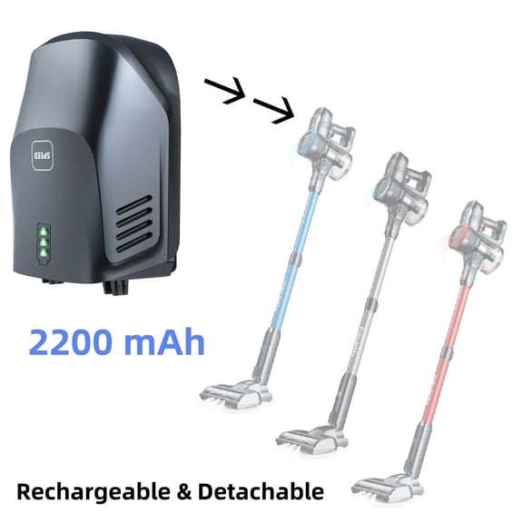 2200 mAh Rechargeable & Detachable Attachment Replacement Batteries For Lazyswan Fabuletta FSV001 & FSV1O1