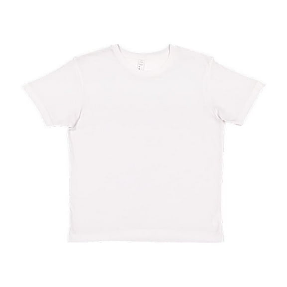 Lat Apparel 6101 Boy's Fine Jersey Tee, Blended White, Large