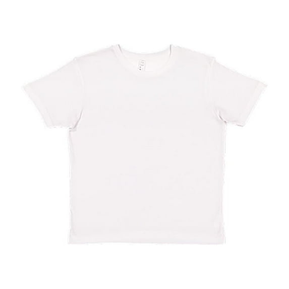Lat Apparel 6101 Boy's Fine Jersey Tee, Blended White, Medium